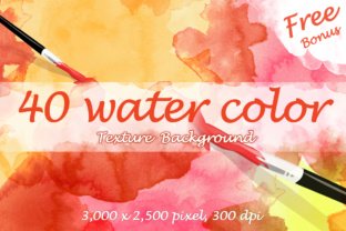 40 Watercolor Textures Free Bonus for Illustrations