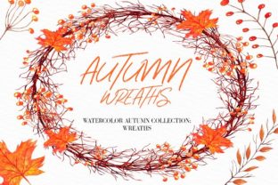 Reviewing Watercolor Autumn Wreaths Clipart for Embroidery