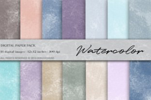 Watercolor Background Digital Paper for Illustrations
