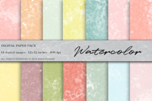 Watercolor Digital Paper, Watercolor Background